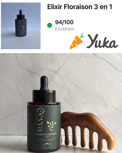 Pack Rituel Floraison — Huile Botanique & Stimulateur de cuir chevelu à lumière rouge pour la Pousse et la Rétention de Longueur | Cheveux Crépus 4A–4C