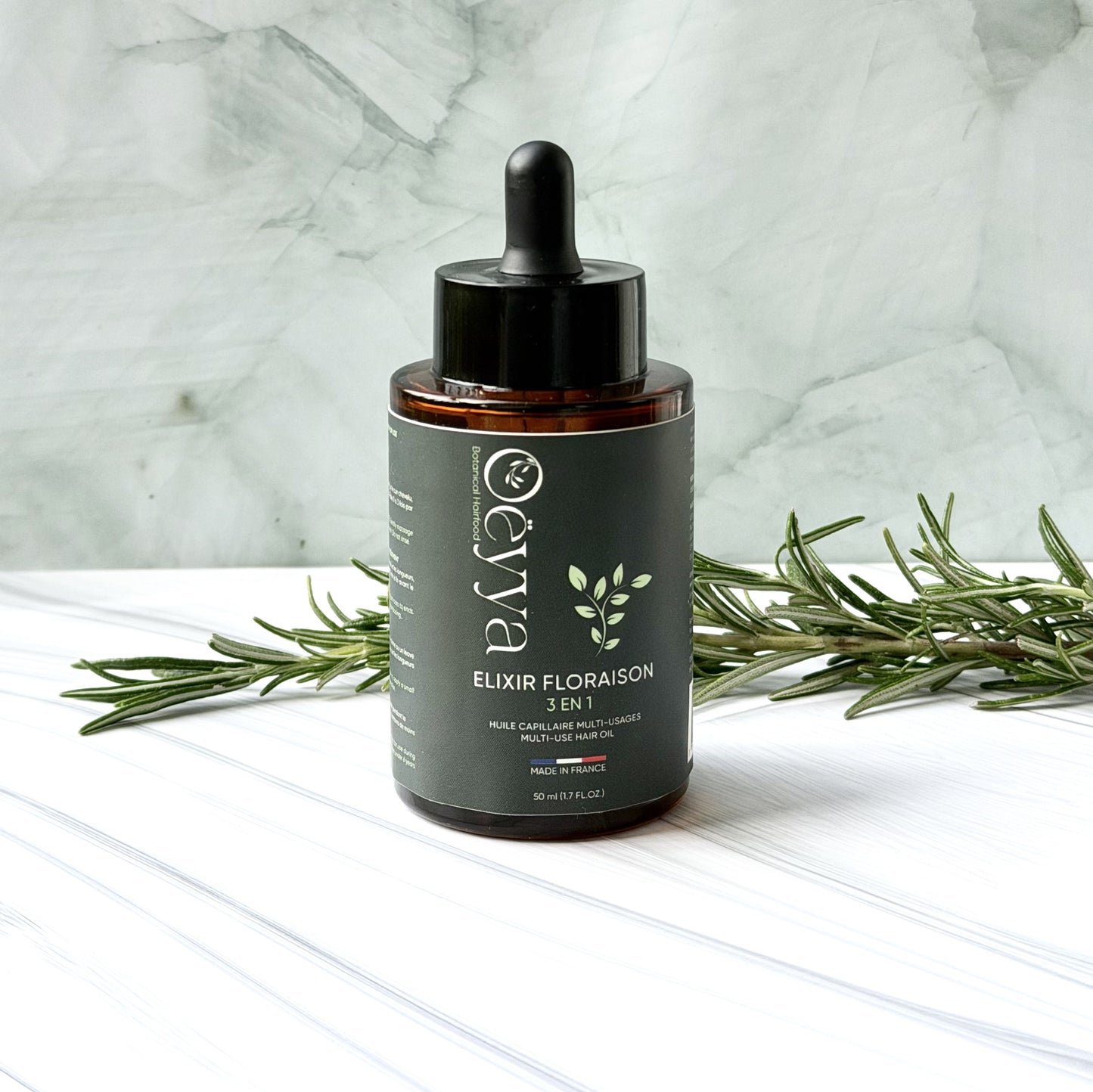 Élixir Floraison — Huile multi-usages Fortifiante & Activatrice de Pousse pour Cheveux Crépus 4A–4C | Oëyya