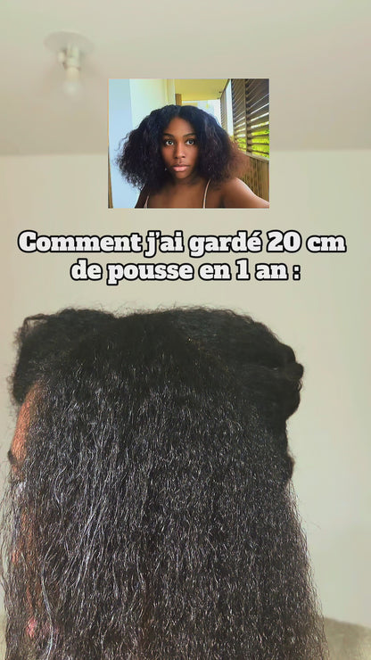 Pack Rituel Floraison — Huile Botanique & Stimulateur de cuir chevelu à lumière rouge pour la Pousse et la Rétention de Longueur | Cheveux Crépus 4A–4C